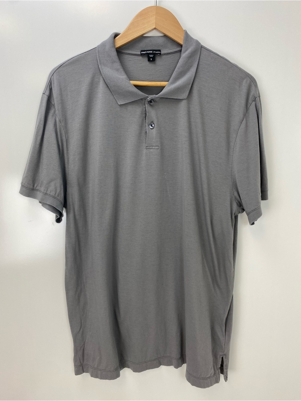 James Perse Men's Gray Polo Shirt